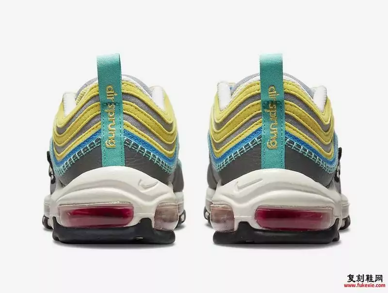 nike air max 97 air sprung homme et femme pourpre jaune gris3